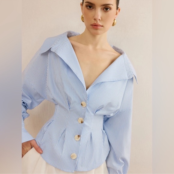 Commense Blue Button Down Shirt - Picture 5 of 10